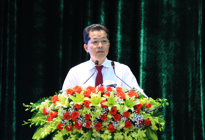 Phó Bí thư Thường trực Thành ủy Đà Nẵng Nguyễn Văn Quảng phát biểu tại hội nghị Phó Bí thư Thường trực Thành ủy Đà Nẵng Nguyễn Văn Quảng phát biểu tại hội nghị