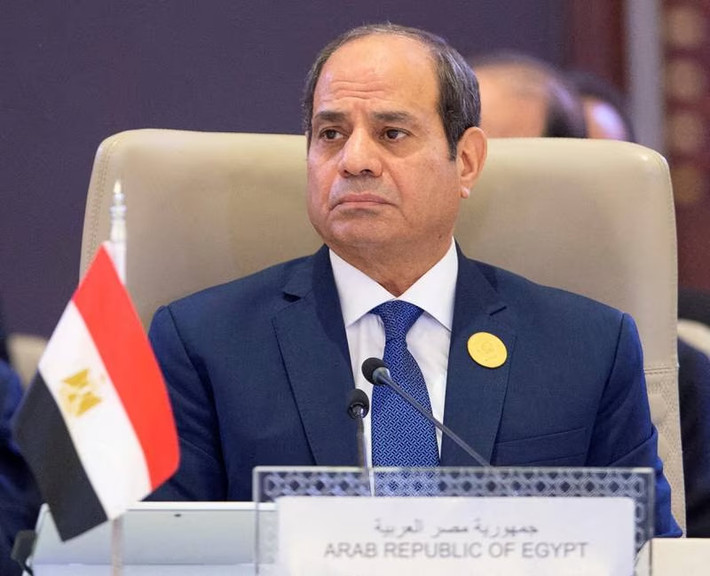 Tổng thống Abdel Fattah al-Sisi tại Hội nghị. Ảnh: MENA Ai Cập kêu gọi áp dụng chính sách một con -0