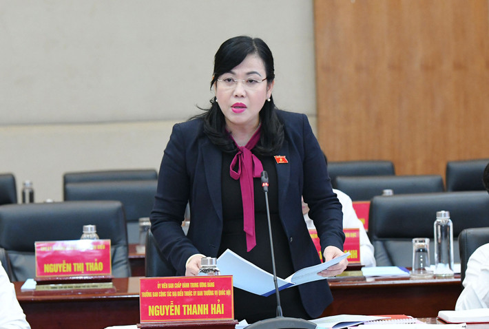 Trưởng ban Công tác Đại biểu Nguyễn Thanh Hải phát biểu. Ảnh: Lâm Hiển Chủ tịch Quốc hội Trần Thanh Mẫn: Hải Phòng chung sức, đồng lòng hoàn thành vượt trội các chỉ tiêu năm 2024 -0