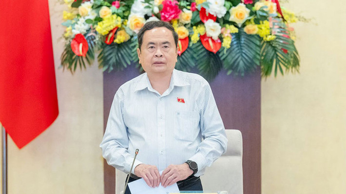 Chủ tịch Quốc hội Trần Thanh Mẫn phát biểu chỉ đạo tại cuộc họp. Ảnh: Lâm Hiển Chủ tịch Quốc hội Trần Thanh Mẫn: Nỗ lực gấp đôi, gấp ba để hoàn thành tốt nhiệm vụ của Quốc hội 6 tháng cuối năm -0