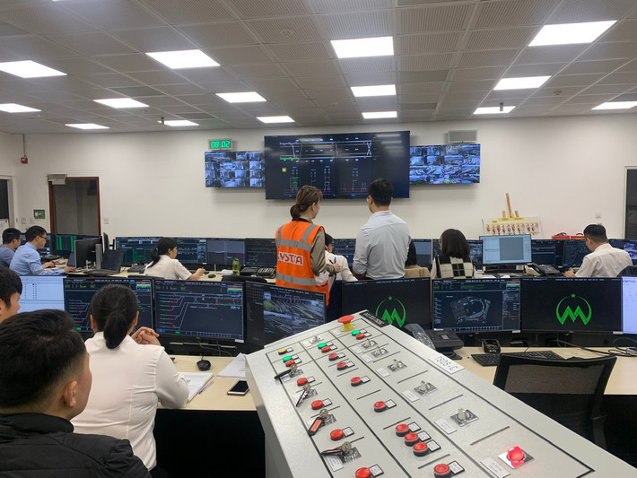 Khu điều hành OCC tại depot Nhổn. Ảnh: Tuấn Lương Sẵn sàng vận hành thương mại đoạn trên cao tuyến đường sắt đô thị Nhổn - ga Hà Nội -0