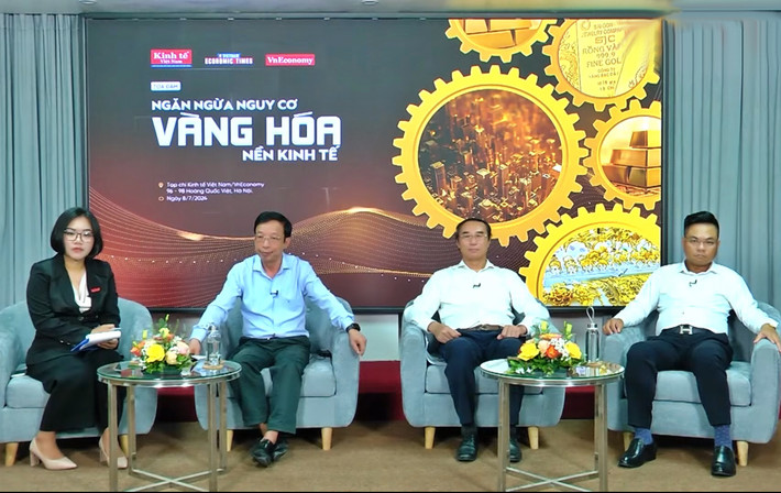 Quang cảnh tọa đàm Ngăn chặn tình trạng “vàng hóa” nền kinh tế -0