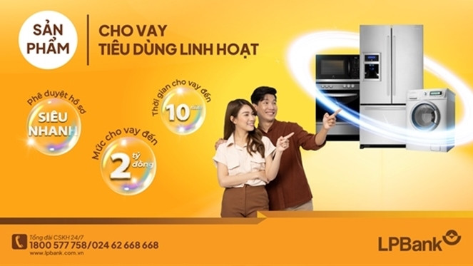 LPBank ra mắt sản phẩm cho vay tiêu dùng linh hoạt với mức lãi suất cho vay hấp dẫn dành cho khách hàng cá nhân LPBank ra mắt sản phẩm cho vay tiêu dùng linh hoạt với mức lãi suất cho vay hấp dẫn dành cho khách hàng cá nhân.