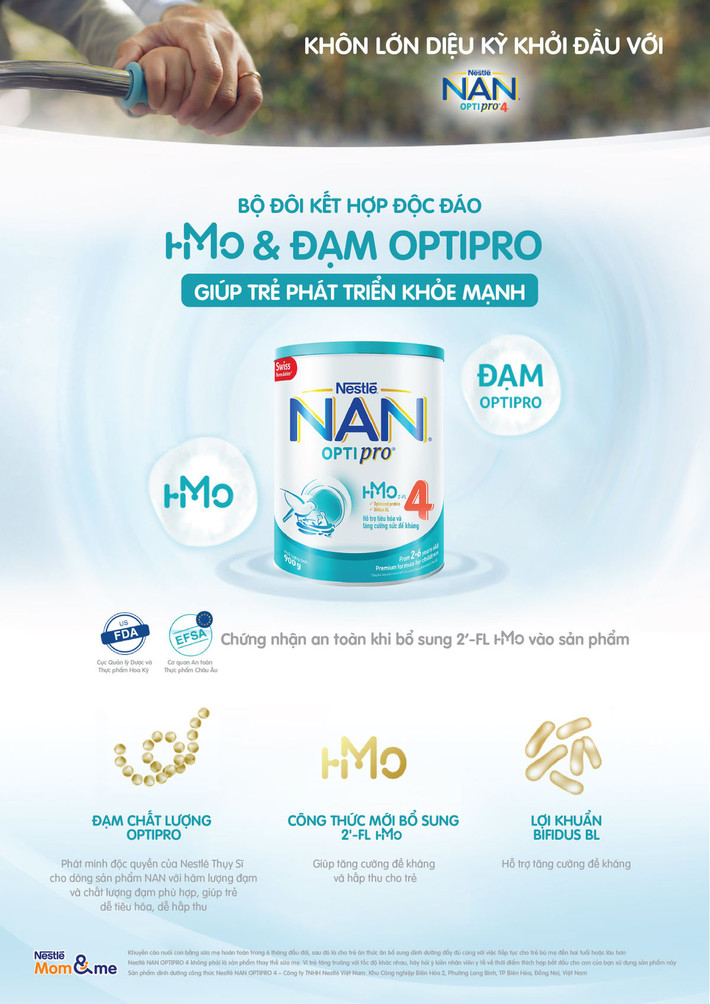 Nhãn hàng Nestlé NAN khởi động chương trình “Khoảnh khắc khôn lớn diệu kỳ của con” Nhãn hàng Nestlé NAN khởi động chương trình “Khoảnh khắc khôn lớn diệu kỳ của con”