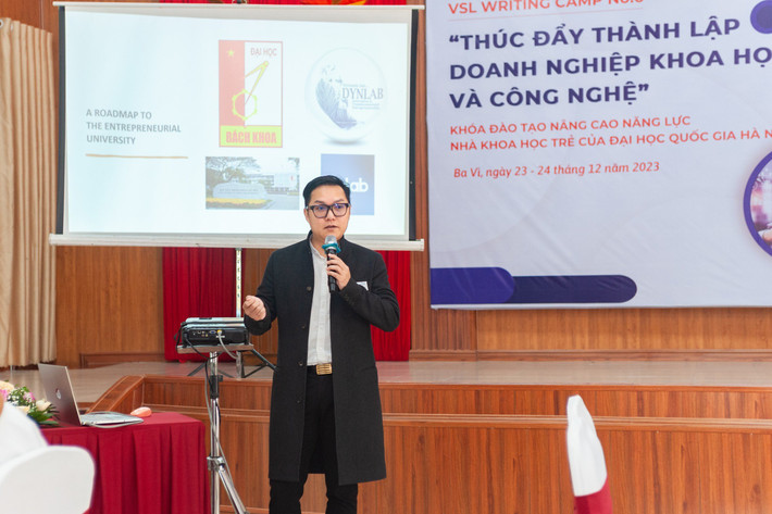 Ông Trịnh Việt Dũng, Giám đốc công nghệ Công ty Cổ phần lưu điện khối lớn BK (BK PMST) Đại học Quốc gia Hà Nội thúc đẩy thành lập doanh nghiệp khoa học và công nghệ -0