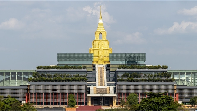 Toàn cảnh tòa nhà Quốc hội Thái Lan. Ảnh: Supanut Arunoprayote/Wikipedia Toàn cảnh tòa nhà Quốc hội Thái Lan. Ảnh: Supanut Arunoprayote/Wikipedia