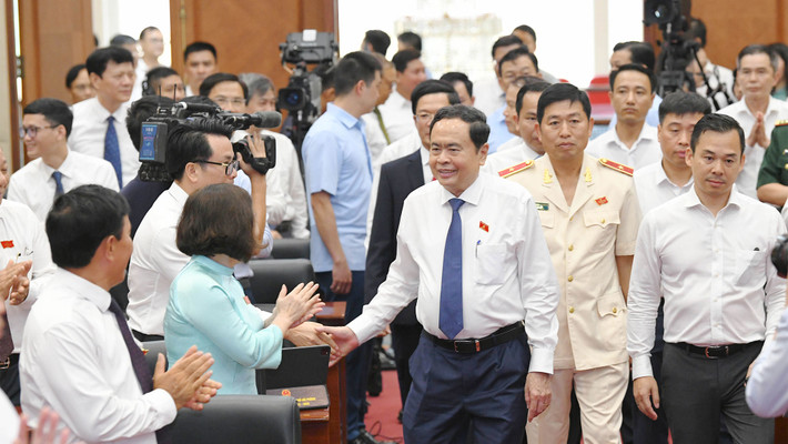 Chủ tịch Quốc hội Trần Thanh Mẫn dự Kỳ họp thứ 18, HĐND TP. Hải Phòng Khóa XVI, nhiệm kỳ 2021 - 2026. Ảnh: Lâm Hiển Phát huy hiệu quả mọi nguồn lực, phấn đấu hoàn thành vượt mức các chỉ tiêu, kế hoạch đề ra -0