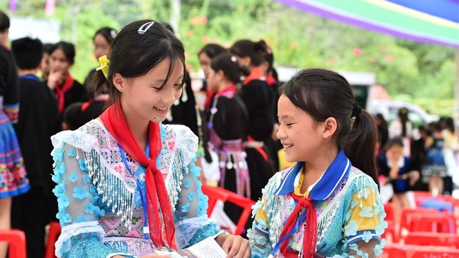 Học sinh vùng cao (Ảnh: Trần Hiệp) Học sinh vùng cao (Ảnh: Trần Hiệp)