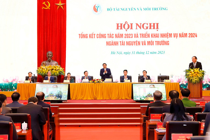 Thủ tướng Chính phủ Phạm Minh Chính và Phó Thủ tướng Trần Hồng Hà dự Hội nghị Thủ tướng Chính phủ Phạm Minh Chính dự Hội nghị tổng kết và triển khai nhiệm vụ ngành Tài nguyên và Môi trường năm 2024 -0