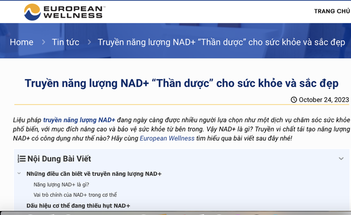 Thực tế “phũ phàng” trái ngược những quảng cáo “hào nhoáng” về Phòng khám European Wellness