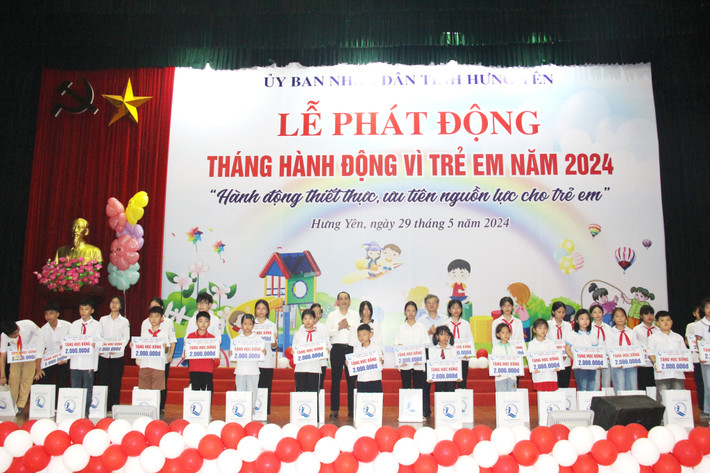 Hưng Yên: Phát động Tháng hành động vì trẻ em năm 2024 ảnh 1 Phát động Tháng hành động vì trẻ em năm 2024
