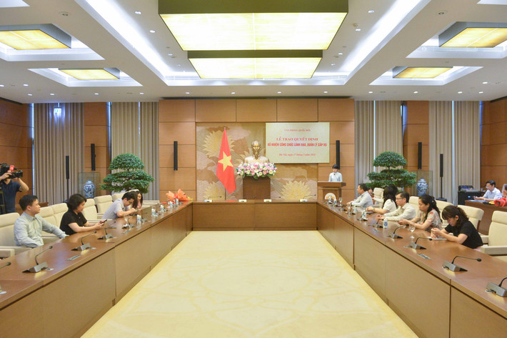 Văn phòng Quốc hội trao quyết định bổ nhiệm cán bộ lãnh đạo, quản lý ảnh 6 Toàn cảnh buổi lễ