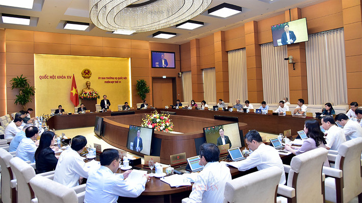 Quang cảnh phiên họp. (Ảnh: Lâm Hiển) khai-mac-thuong-vu-a5-1652242313064.jpg