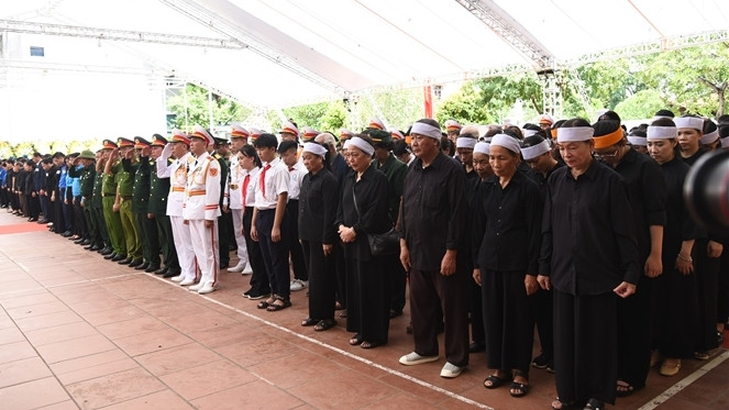 Lễ viếng Tổng Bí thư Nguyễn Phú Trọng tại thôn Lại Đà, xã Đông Hội, huyện Đông Anh, Hà Nội Ảnh: Quang Khánh Nhân dân ghi nhớ công lao to lớn của Tổng Bí thư