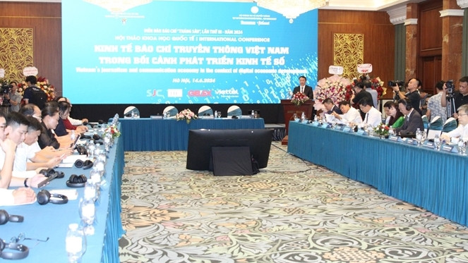 Quang cảnh hội thảo Hội thảo Kinh tế báo chi truyền thông Việt Nam trong bối cảnh phát triển kinh tế số