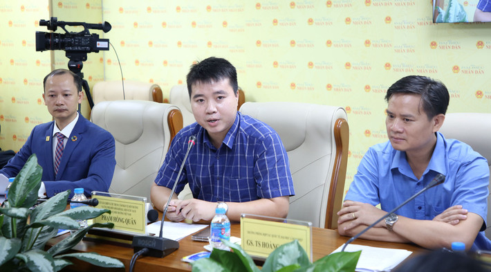 Cố vấn chiến lược Trung tâm Bảo vệ môi trường và Ứng phó biến đổi khí hậu Phạm Hồng Quân phát biểu. Ảnh: Duy Thông Thị trường tín chỉ carbon: Cần sự tiếp sức kịp thời từ cơ chế, chính sách -0