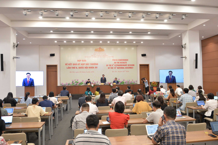 Họp báo công bố kết quả Kỳ họp bất thường lần thứ Tám, Quốc hội Khóa XV ảnh 4 Họp báo công bố kết quả Kỳ họp bất thường lần thứ Tám, Quốc hội Khóa XV -2