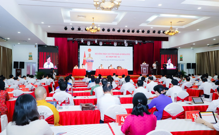 Toàn cảnh Kỳ họp thứ 14, HĐND tỉnh Nghệ An Khóa XVIII (Ảnh tư liệu) Nghệ An: Kỳ họp thứ 15, HĐND tỉnh Khóa XVIII sẽ diễn ra ngày 11.9 -0