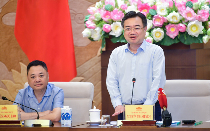 Bộ trưởng Bộ Xây dựng Nguyễn Thanh Nghị phát biểu tại hội thảo Bộ trưởng Bộ Xây dựng Nguyễn Thanh Nghị phát biểu tại Hội thảo