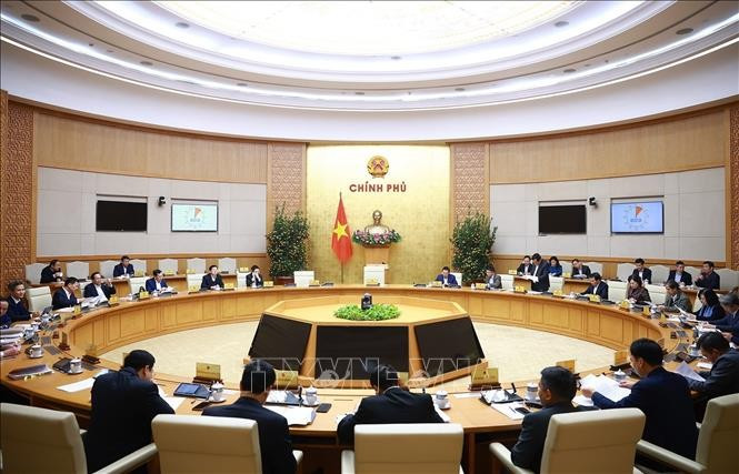Phiên họp Chính phủ chuyên đề về xây dựng pháp luật tháng 2.2025. Ảnh: Dương Giang/TTXVN Phiên họp Chính phủ chuyên đề về xây dựng pháp luật tháng 2.2025. Ảnh: Dương Giang/TTXVN