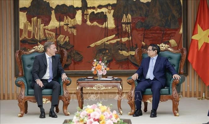 Thủ tướng Phạm Minh Chính tiếp Phó Chủ tịch điều hành toàn cầu Tập đoàn Airbus Wouter van Wersch. Ảnh: Dương Giang/TTXVN Thủ tướng Phạm Minh Chính tiếp Phó Chủ tịch điều hành toàn cầu Tập đoàn Airbus Wouter van Wersch. Ảnh: Dương Giang/TTXVN