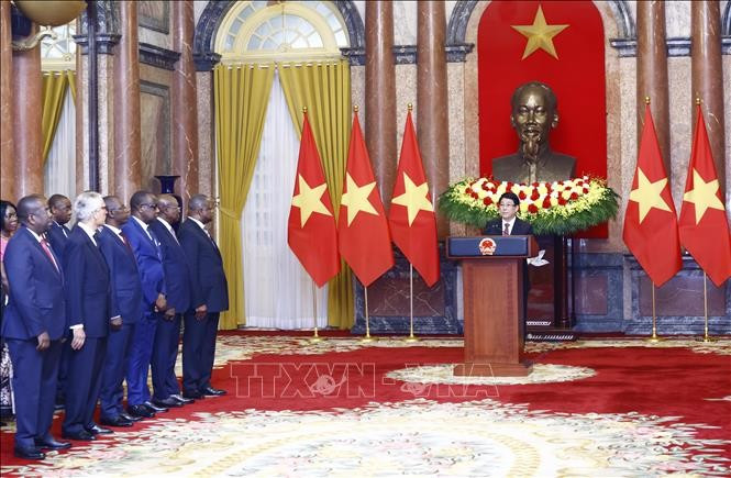 Chủ tịch nước Lương Cường phát biểu chào mừng. Ảnh: Lâm Khánh/TTXVN Chủ tịch nước Lương Cường phát biểu chào mừng. Ảnh: Lâm Khánh/TTXVN