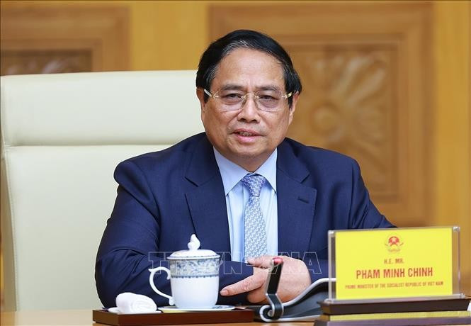 Thủ tướng Phạm Minh Chính phát biểu tại cuộc tiếp đoàn doanh nghiệp Hội đồng Kinh doanh Hoa Kỳ - ASEAN. Ảnh: Dương Giang/TTXVN Thủ tướng Phạm Minh Chính phát biểu tại cuộc tiếp đoàn doanh nghiệp Hội đồng Kinh doanh Hoa Kỳ - ASEAN. Ảnh: Dương Giang/TTXVN