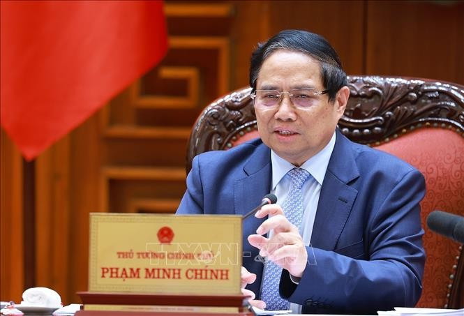 Thủ tướng Phạm Minh Chính chủ trì cuộc họp trực tuyến với địa phương về đẩy nhanh tiến độ Dự án cao tốc Châu Đốc-Cần Thơ-Sóc Trăng. Ảnh: Dương Giang/TTXVN Thủ tướng Phạm Minh Chính chủ trì cuộc họp trực tuyến với địa phương về đẩy nhanh tiến độ Dự án cao tốc Châu Đốc-Cần Thơ-Sóc Trăng. Ảnh: Dương Giang/TTXVN