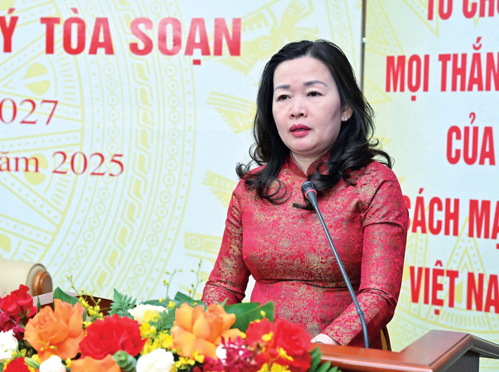 Bí thư Đảng ủy, Tổng Biên tập Báo Đại biểu Nhân dân Phạm Thị Thanh Huyền phát biểu chỉ đạo Đại hội z6522383909777-32e91114459fd690ac1de79a84fda5ca.jpg