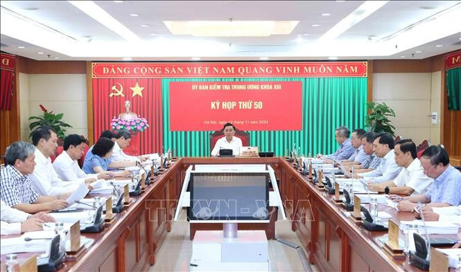 Quang cảnh Kỳ họp thứ 50 Uỷ ban Kiểm tra Trung ương. Ảnh: Phương Hoa/TTXVN Quang cảnh Kỳ họp thứ 50 Uỷ ban Kiểm tra Trung ương. Ảnh: Phương Hoa/TTXVN