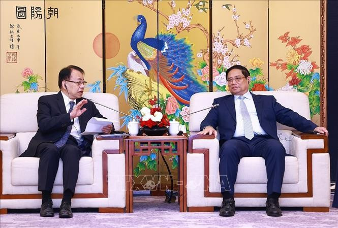 Thủ tướng Phạm Minh Chính tiếp ông Asakawa Masatsugu, Chủ tịch Ngân hàng Phát triển châu Á (ADB). Ảnh: Dương Giang/TTXVN Thủ tướng Phạm Minh Chính tiếp ông Asakawa Masatsugu, Chủ tịch Ngân hàng Phát triển châu Á (ADB). Ảnh: Dương Giang/TTXVN