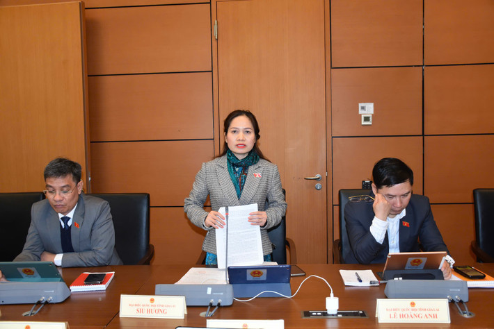 ĐBQH Siu Hương (Gia Lai) phát biểu. Ảnh: Bách Hợp ĐBQH Siu Hương (Gia Lai) phát biểu. Ảnh: Bách Hợp