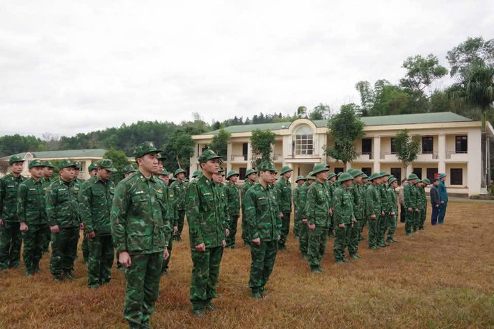 Cán bộ, chiến sỹ các đơn vị tham dự lễ phát động. Ảnh: Minh Thành z6295984201812-9da6488cc8af702656859803fdb7412b.jpg
