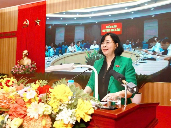 Bí thư Thành ủy, Trưởng đoàn ĐBQH thành phố Hà Nội phát biểu tại buổi tiếp xúc cử tri qh1.jpg