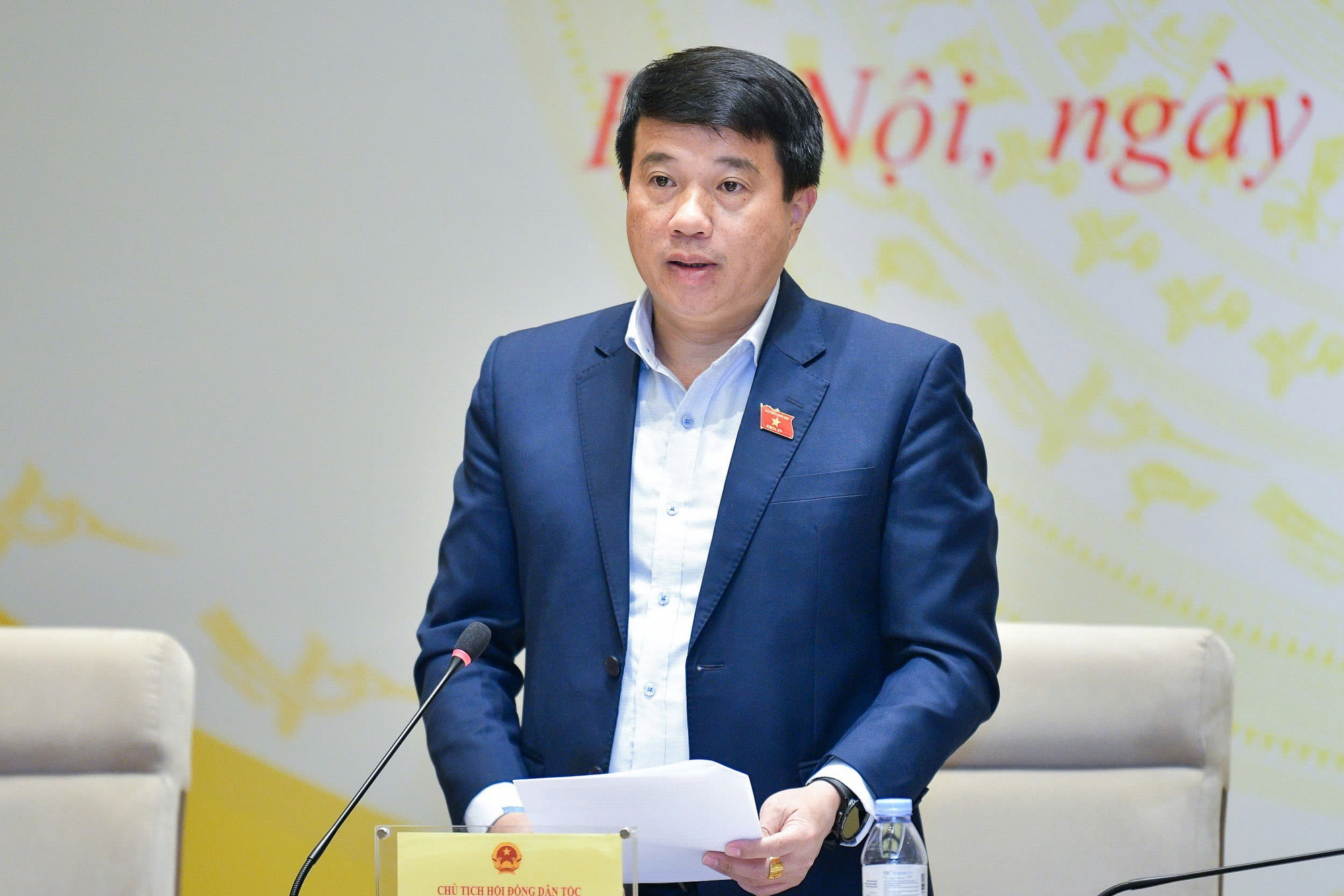 Ủy viên Trung ương Đảng, Chủ tịch Hội đồng Dân tộc Y THANH HÀ NIÊ KĐĂM. Ảnh: Hoàng Ngọc img-0700.jpg