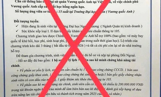Trường ĐH Ngoại thương lưu ý sinh viên cảnh giác các hình thức lừa đảo, giả mạo nhà trường 