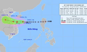 Cập nhật: Áp thấp nhiệt đới cách Đà Nẵng khoảng 360km, mạnh lên thành bão trong 12 giờ tới