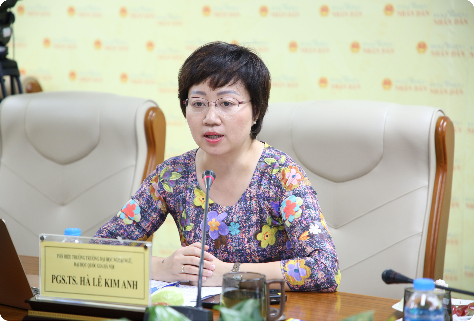 PGS.TS Hà Lê Kim Anh, Phó Hiệu trưởng Trường Đại học Ngoại ngữ, Đại học Quốc gia Hà Nội (Ảnh: Duy Thông) A3-12.png