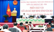 Toàn cảnh phiên chất vấn về tài chính - đầu tư xây dựng của Thường trực HĐND tỉnh Gia Lai