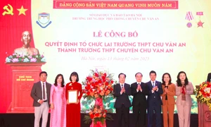 Hà Nội: Trường THPT Chu Văn An chính thức trở thành trường chuyên