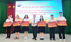 Kiên Giang khen thưởng học sinh, giáo viên đạt thành tích trong kỳ thi học sinh giỏi quốc gia