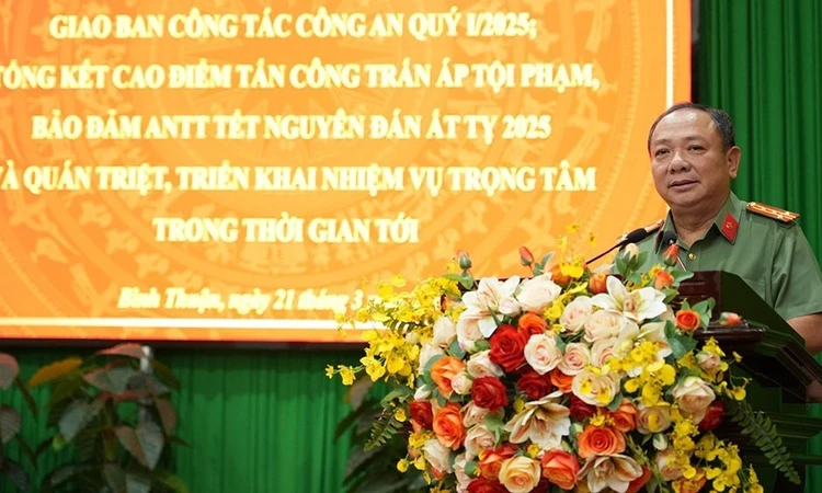 Công an Bình Thuận triển khai toàn diện các mặt công tác trong quý I.2025