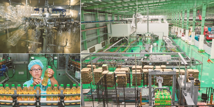Cận cảnh dây chuyền chiết lạnh vô trùng Aseptic tại Tân Hiệp Phát. Ảnh: THP THP 2.jpg