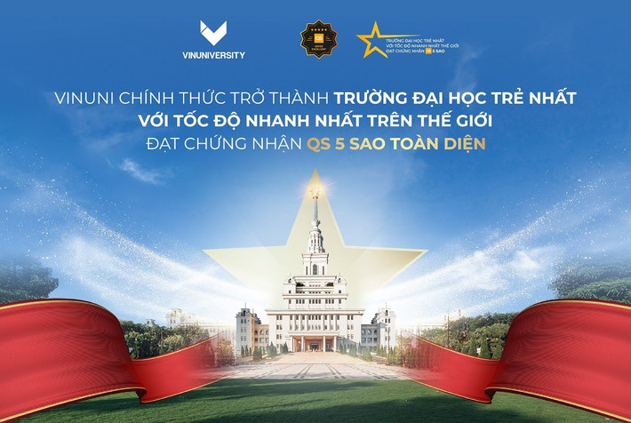VinUni trở thành đại học trẻ nhất, với tốc độ nhanh nhất thế giớ đạt chứng nhận QS 5 sao Anh 1.jpg