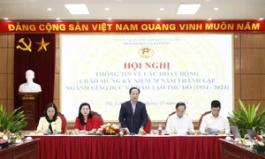 Hà Nội: Tổ chức nhiều hoạt động chào mừng Kỷ niệm 70 năm thành lập ngành Giáo dục thủ đô