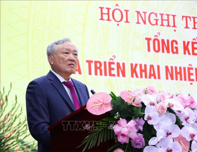 Phó Thủ tướng Thường trực Nguyễn Hòa Bình phát biểu chỉ đạo hội nghị. Ảnh: Văn Điệp/TTXVN Phó Thủ tướng Thường trực Nguyễn Hòa Bình phát biểu chỉ đạo hội nghị. Ảnh: Văn Điệp/TTXVN