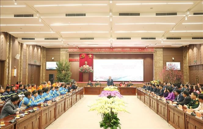 Tổng Bí thư Tô Lâm thăm, chúc Tết Đảng bộ, chính quyền và Nhân dân Thủ đô. Ảnh: Thống Nhất/TTXVN Tổng Bí thư Tô Lâm thăm, chúc Tết Đảng bộ, chính quyền và Nhân dân Thủ đô. Ảnh: Thống Nhất/TTXVN