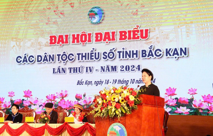 Thứ trưởng, Phó Chủ nhiệm Ủy ban Dân tộc Nông Thị Hà phát biểu tại Đại hội z5945284881445-516cdfceac43a5ed43526a624743ae5b-3910-3905-4533.jpg