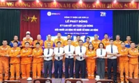 Quyết tâm thực hiện đảm bảo an toàn lao động trong Công ty Điện lực Sơn La. Ảnh: NPC