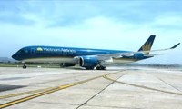 Vietnam Airlines triển khai chương trình ưu đãi đồng giá vé Tết Ất Tỵ 2025 chỉ từ 666.000 đồng/chiều. Ảnh: VNA